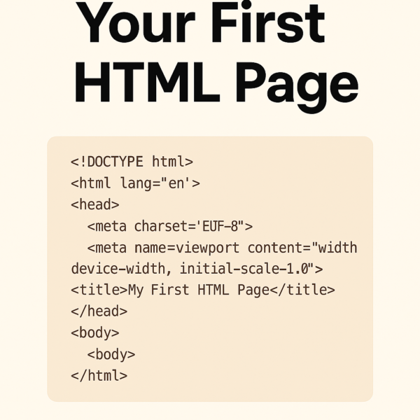 Build Your First HTML Page Today: 9 Simple Steps for Beginners! - Drive ...