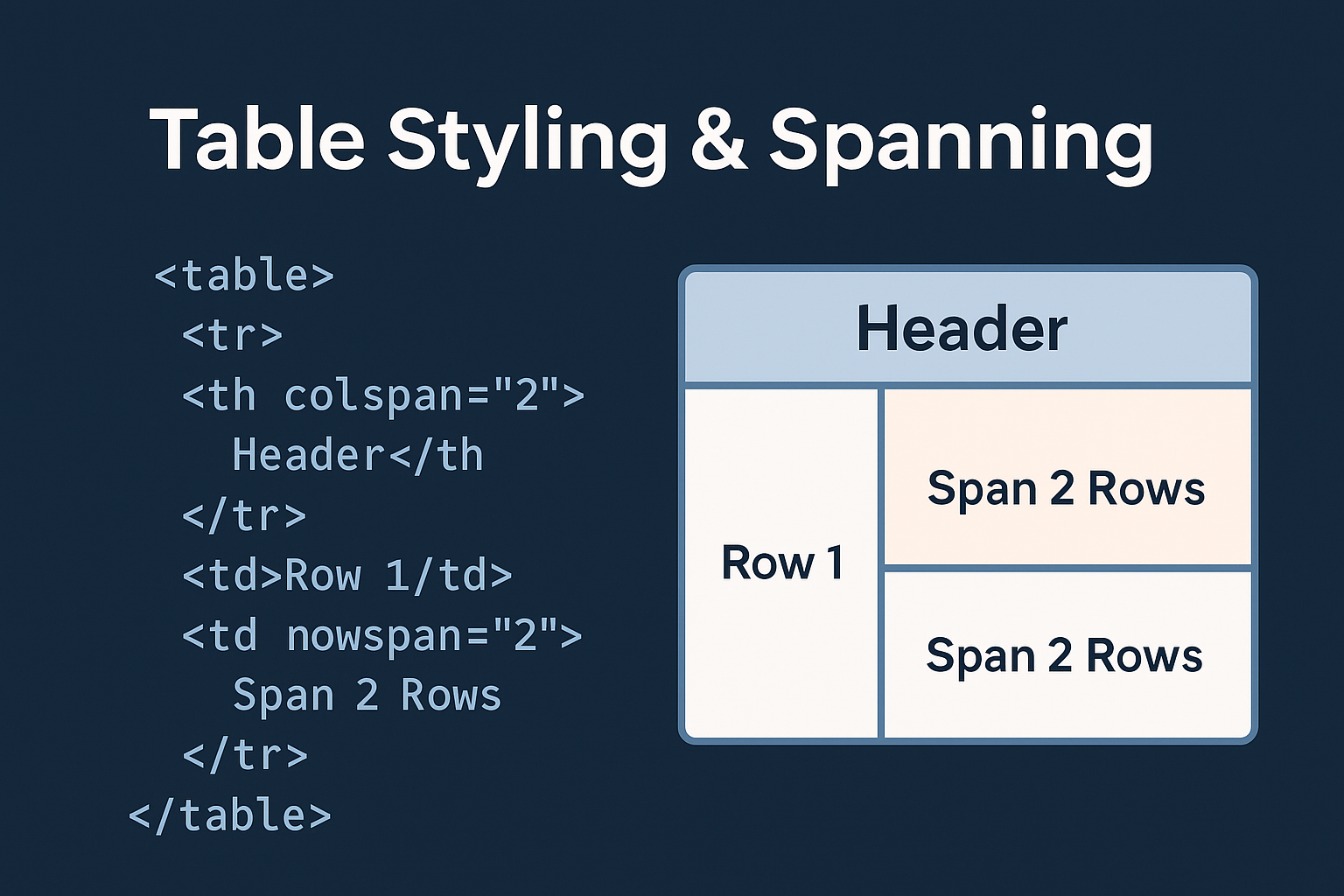 HTML Table Spanning 5 Power Fixes for Layout Chaos!