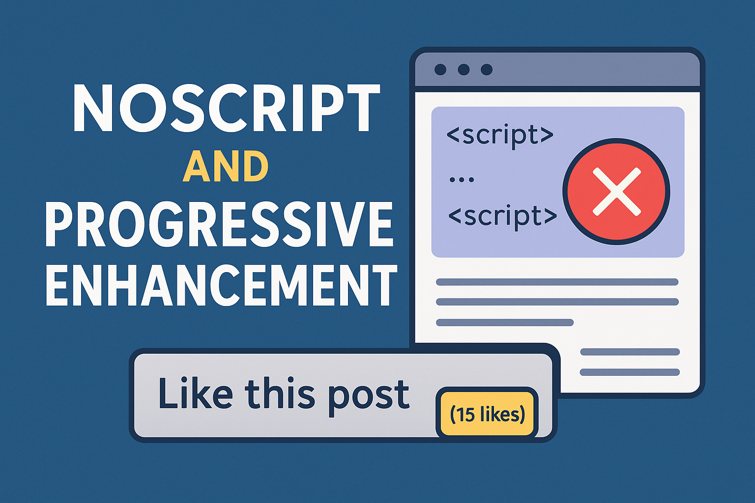 Noscript and Progressive Enhancement 3 Ways to Never Lose Users
