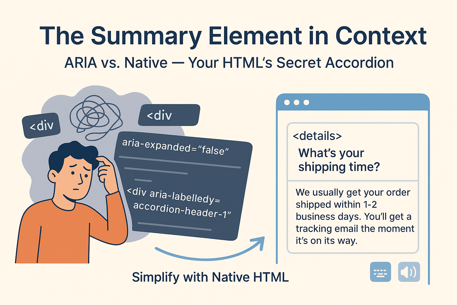 Summary Element 3 Reasons to Go Native Over ARIA