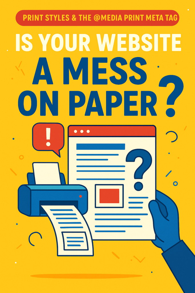 Print Styles & @media print 5 Critical Fixes