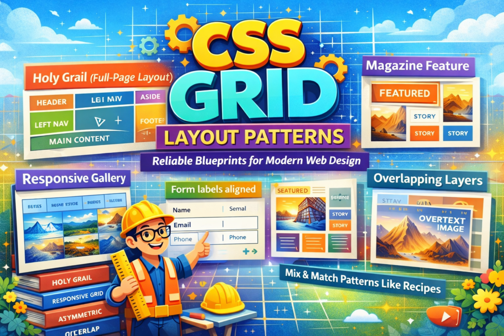 5 Essential CSS Grid Layout Patterns You Need