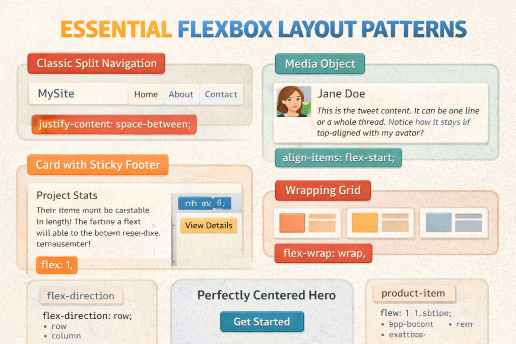 5 Essential Flexbox Layout Patterns for Better CSS