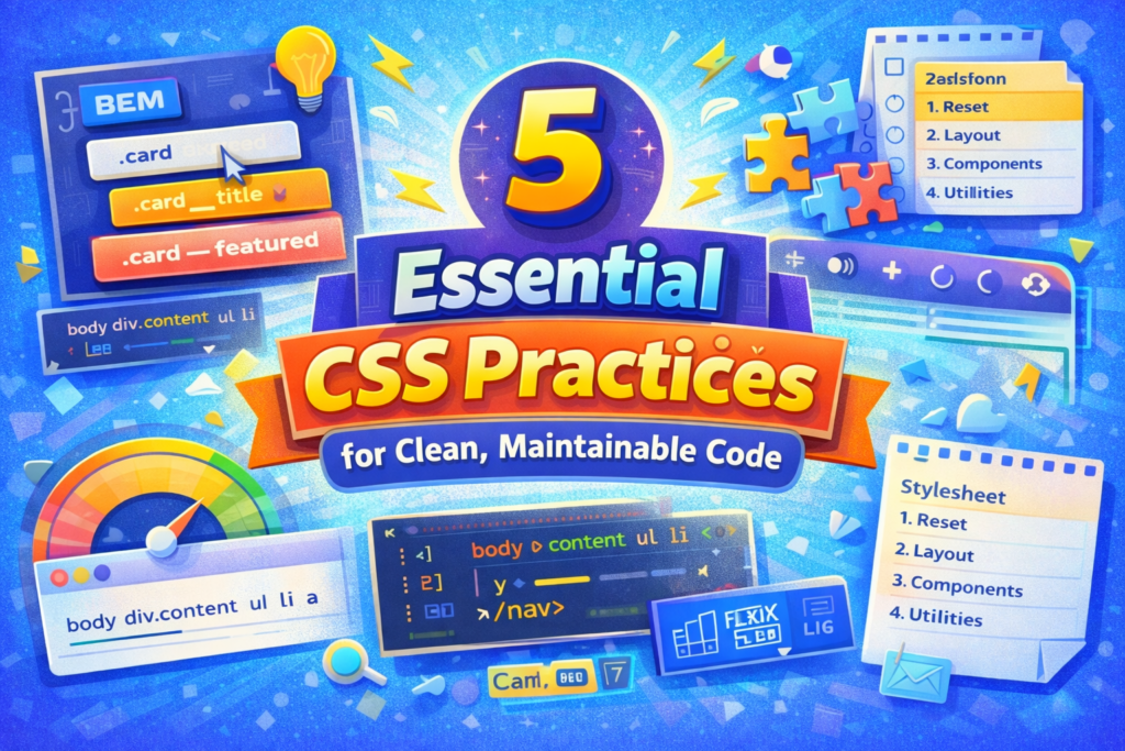 5 Essential CSS Best Practices for Better Code 5 Essential CSS Best Practices for Better Code