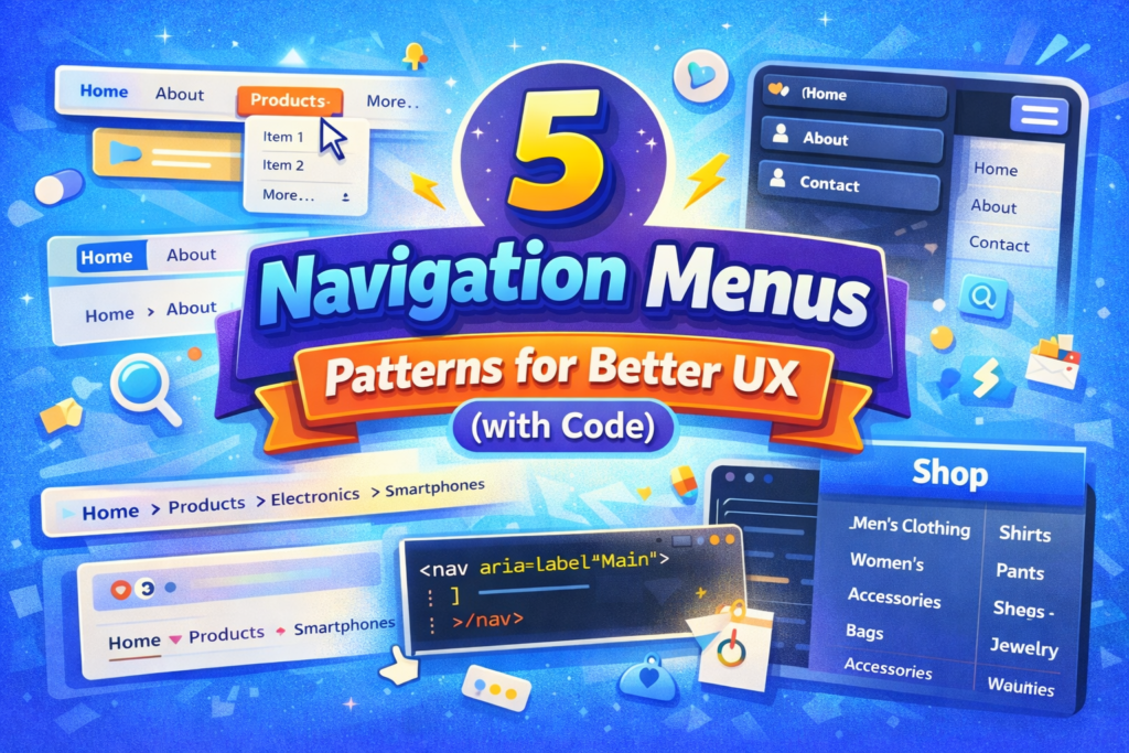 5 Essential Navigation Menus for Better UX 5 Essential Navigation Menus for Better UX