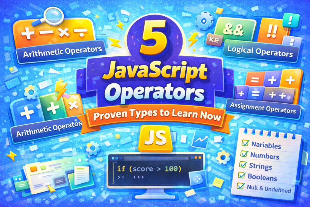 JavaScript Operators 5 Proven Types to Learn Now