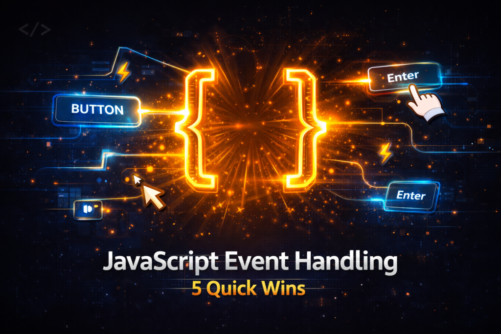 JavaScript Event Handling 5 Quick Wins